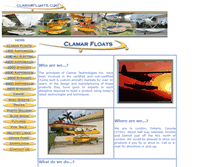 Tablet Screenshot of clamarfloats.com